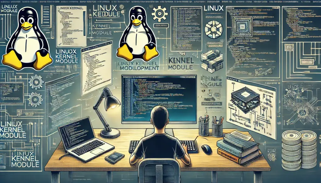 Cover image of development of a Linux kernel module