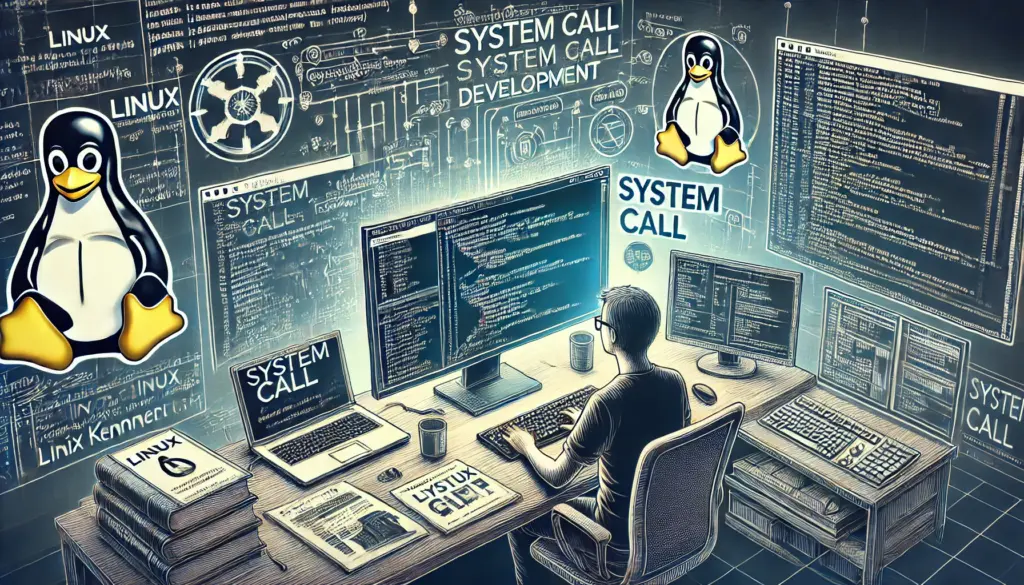 Cover image representing Linux system call development